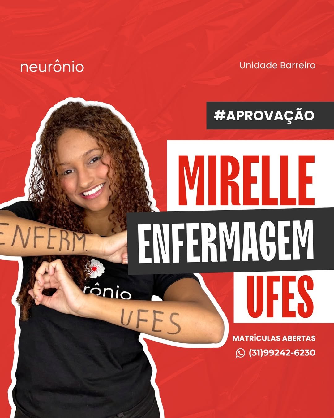A MIRELLE PASSOU NA UFES!!🤩Como é bom comemorar essa conquista, @miihh.andrade ! Com toda seu e