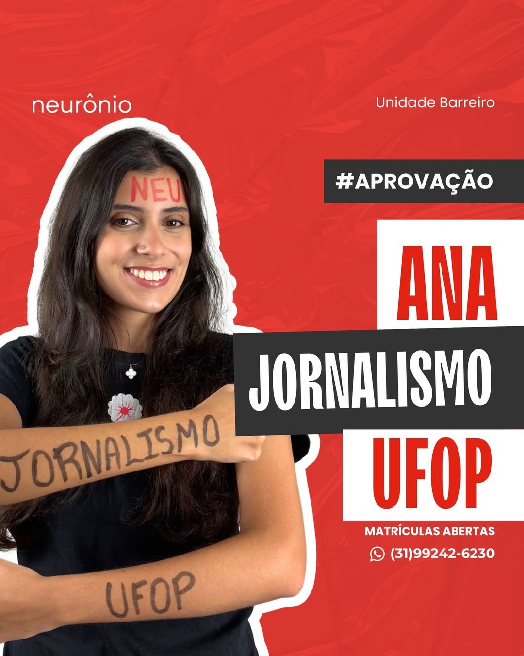 Ana Vitória é Jornalismo na UFOP! 🤩❤️Que maravilhaa ver essa conquista, @vvitoria.ana! A gente
