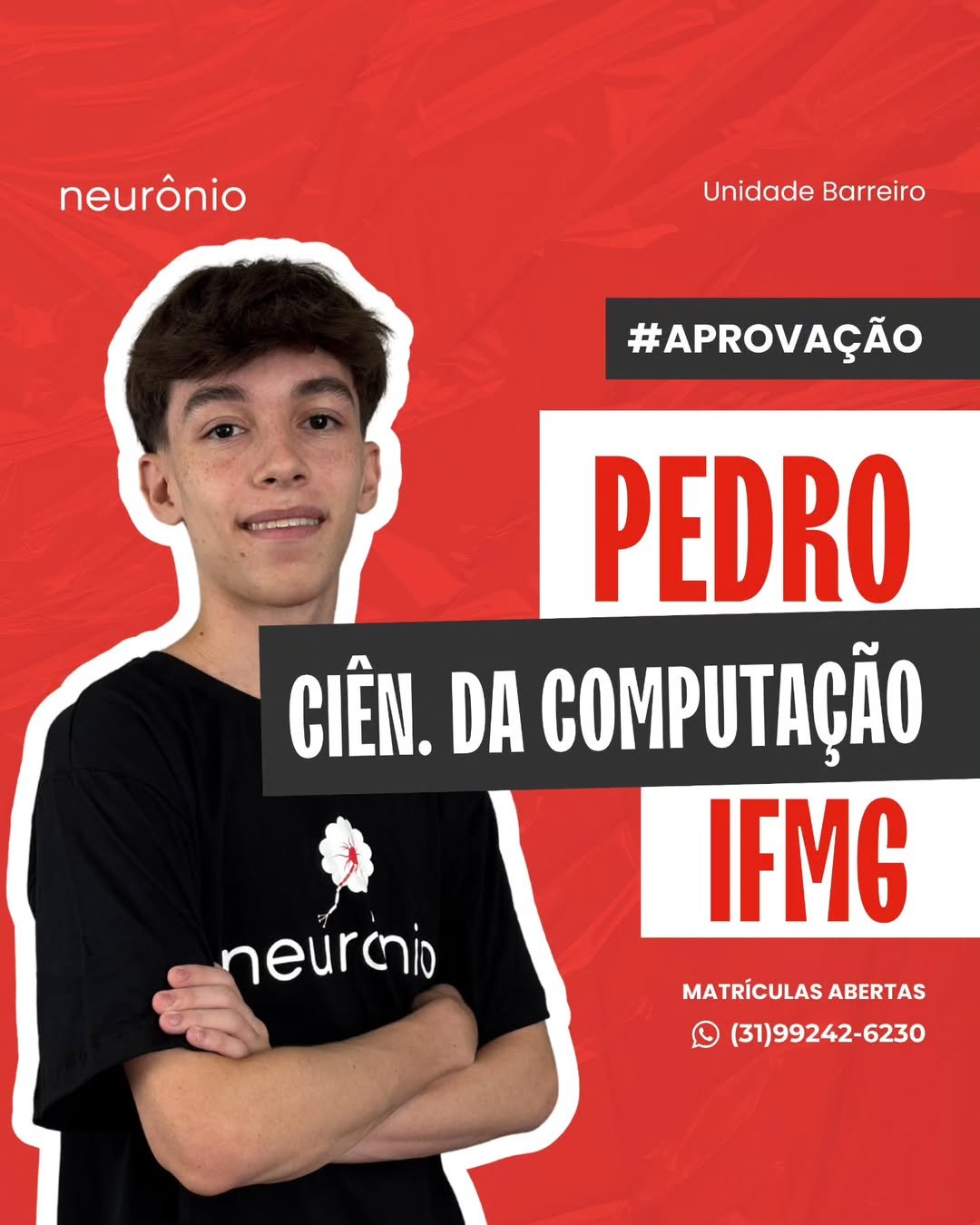 É OFICIAL- O Pedro agora é Ciências da Computação no IFMG ❤️🚀Que alegria ver isso acontecendo!